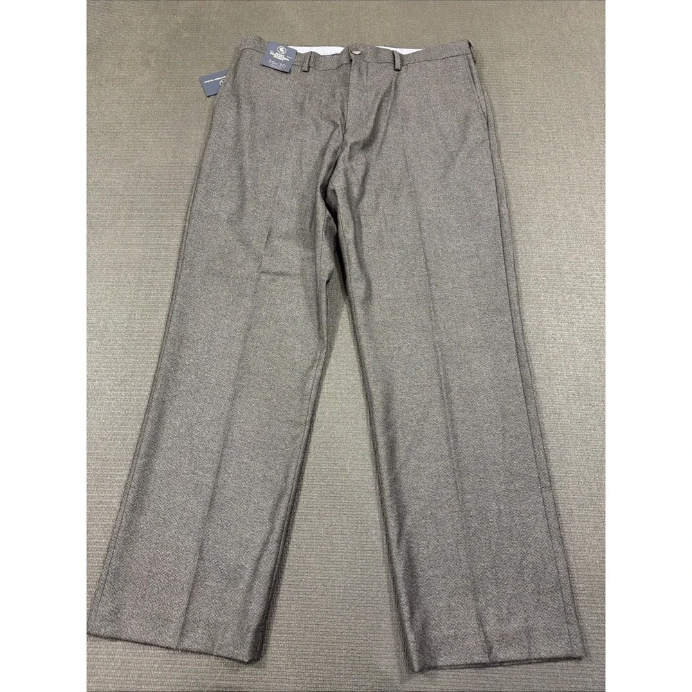 New Hart Schaffner Marx Dress Pants Mens 36x30 Gray‎ 100% Wool